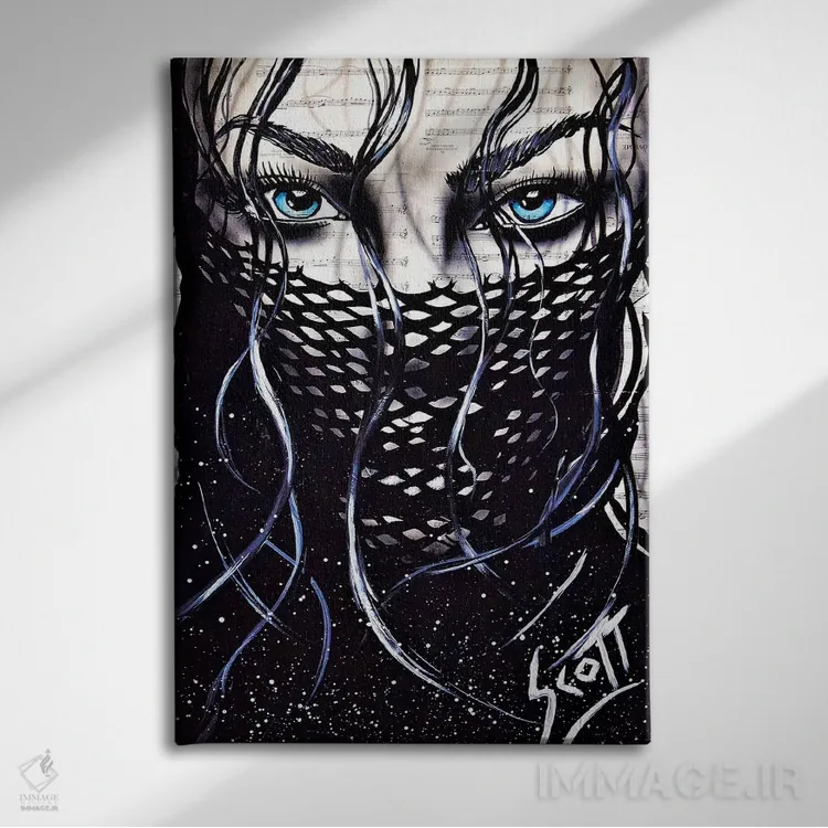 تابلو داروی بیحسی نووکائین اثر براندون اسکات - نمای روبهرو روی دیوار