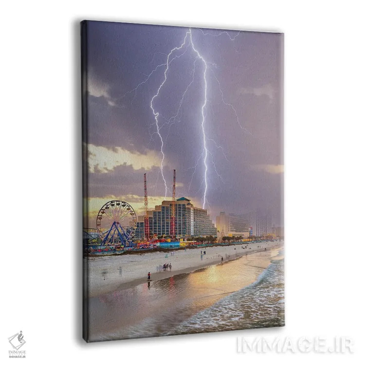 تابلو هرج و مرج در ساحل دیتونا (فلوریدا) اثر برنت شاونور - نمای پرسپکتیو محصول