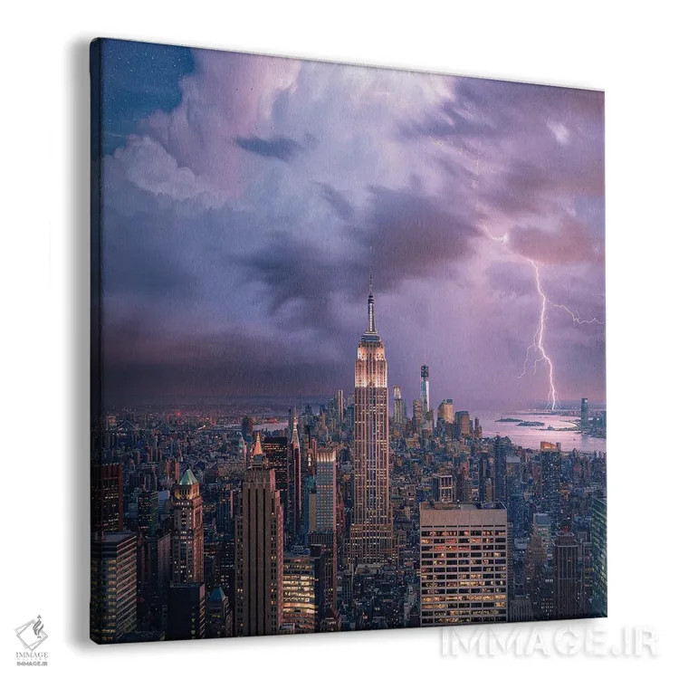تابلو رویای شهر نیویورک اثر برنت شاونور - نمای پرسپکتیو محصول