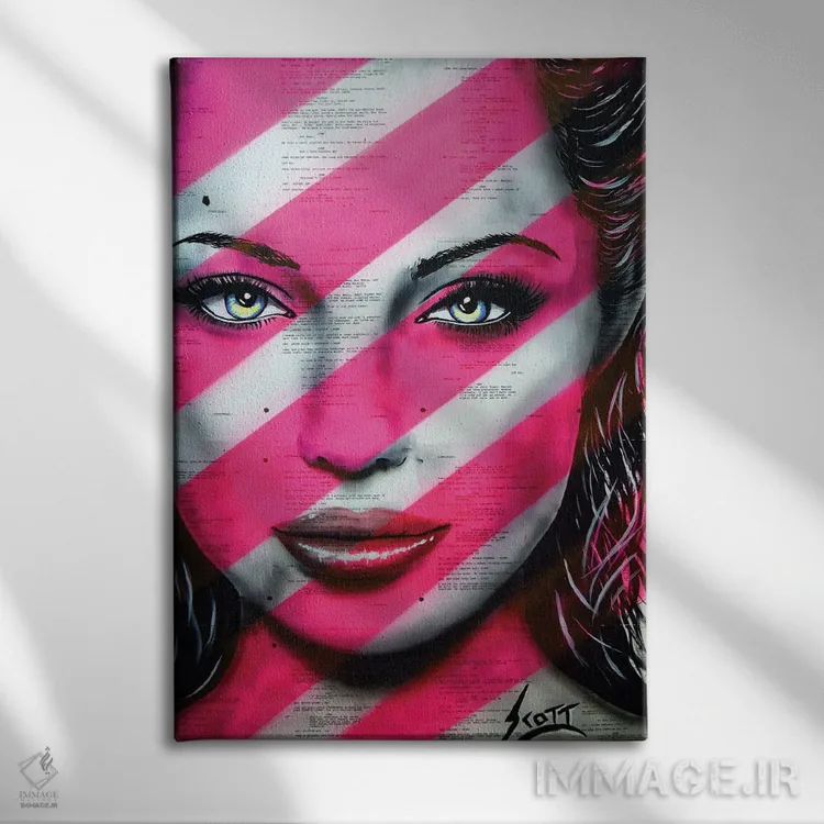 تابلو شجاع اثر براندون اسکات - نمای روبهرو روی دیوار