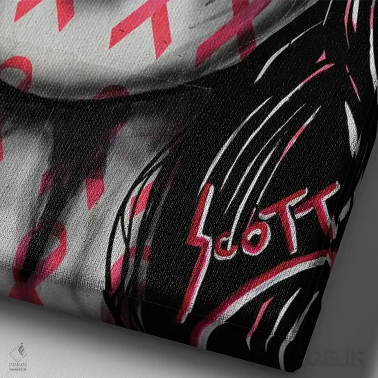 تابلو شفا (بهبودی) اثر براندون اسکات - نمای نزدیک بافت بوم