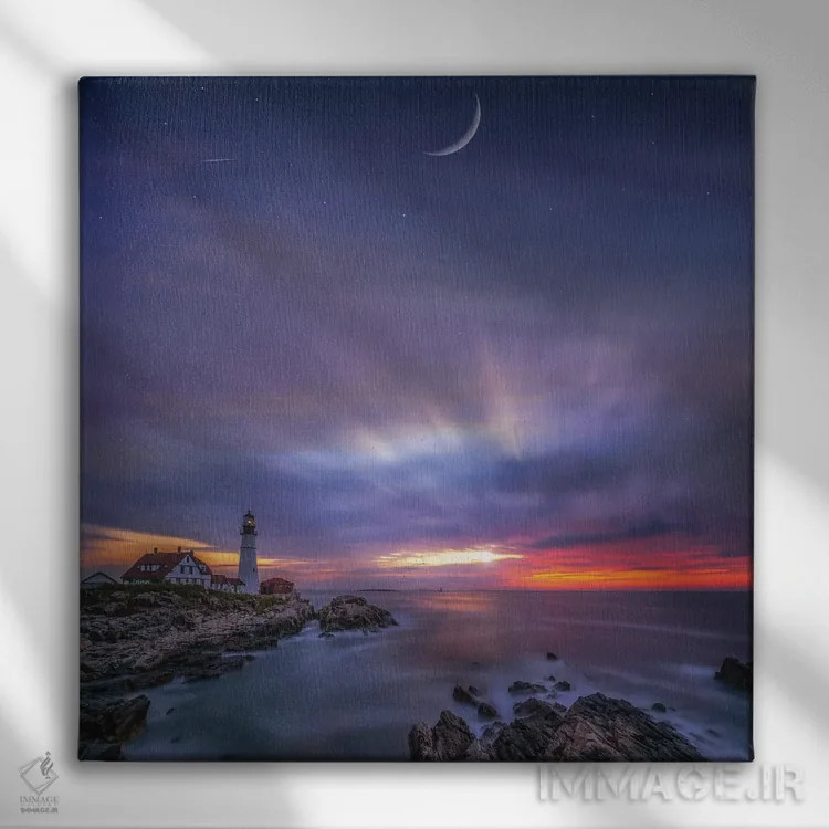 تابلو زیر ماه کیپ الیزابت اثر برنت شاونور - نمای روبهرو روی دیوار