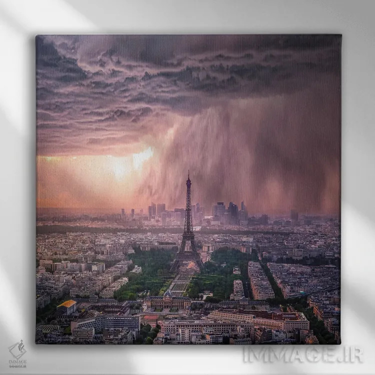 تابلو اشکهای پاریس اثر برنت شاونور - نمای روبهرو روی دیوار