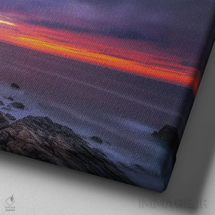 تابلو زیر ماه کیپ الیزابت اثر برنت شاونور - نمای نزدیک بافت بوم