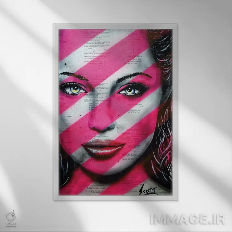 تابلو شجاع اثر براندون اسکات - نمای قابدار سفید