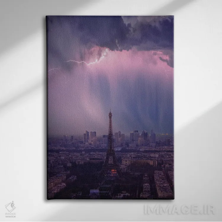 تابلو وحشت در پاریس اثر برنت شاونور - نمای روبهرو روی دیوار