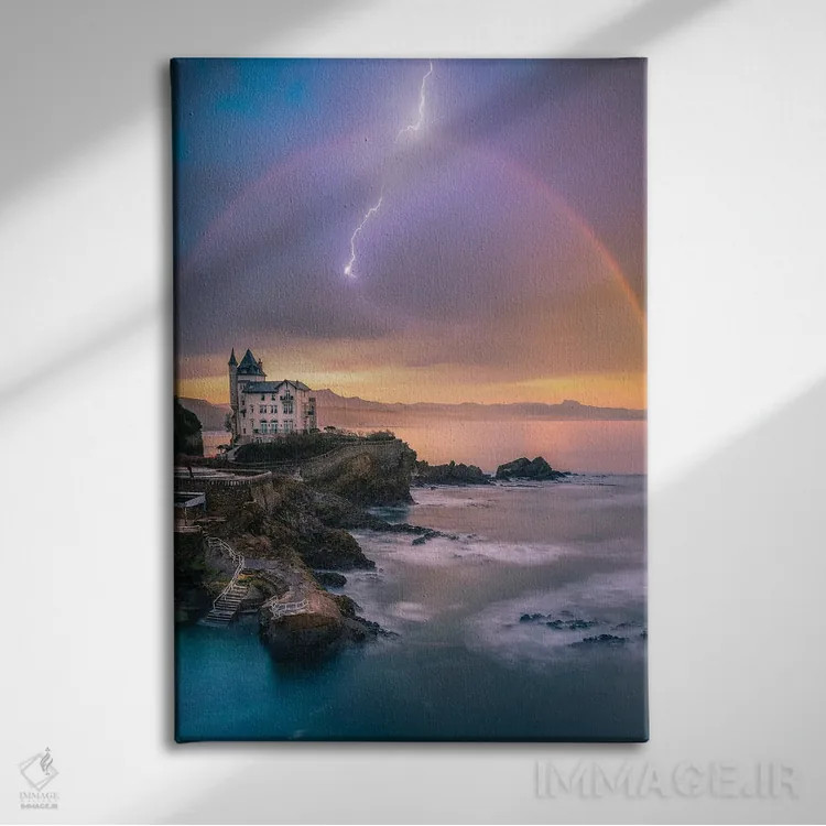 تابلو آرامش بیاریتز اثر برنت شاونور - نمای روبهرو روی دیوار