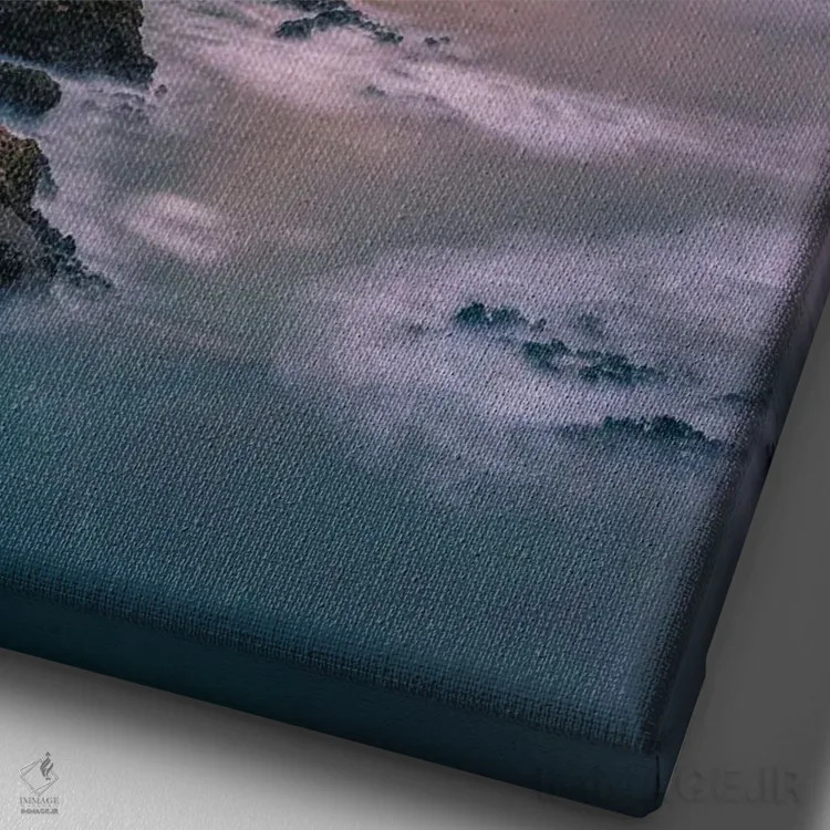 تابلو آرامش بیاریتز اثر برنت شاونور - نمای نزدیک بافت بوم