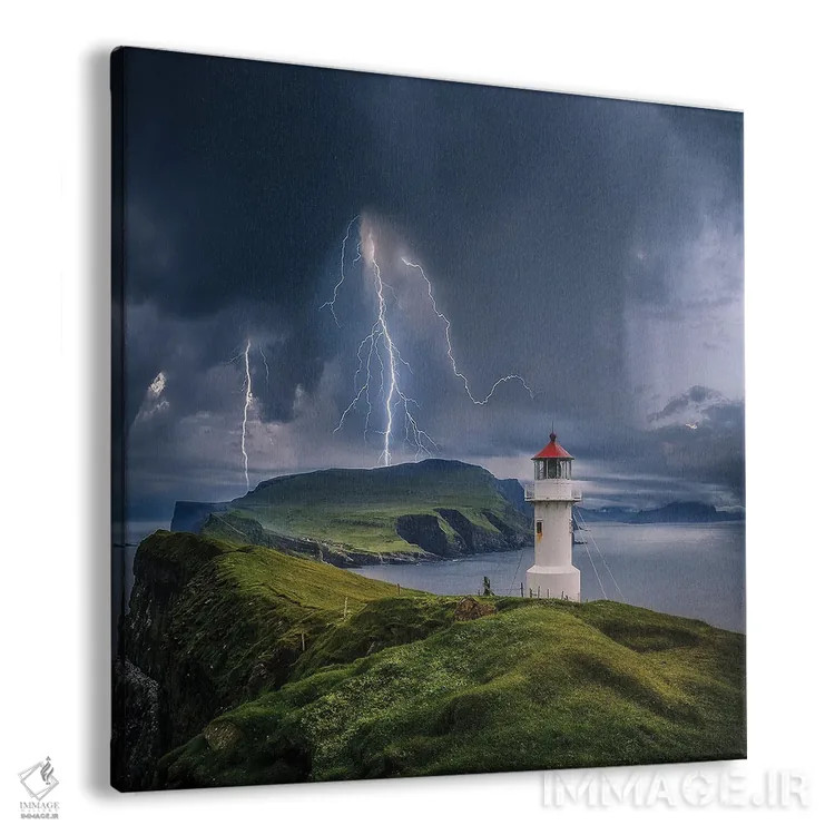 تابلو آشوب صخره فانوس دریایی اثر برنت شاونور - نمای پرسپکتیو محصول