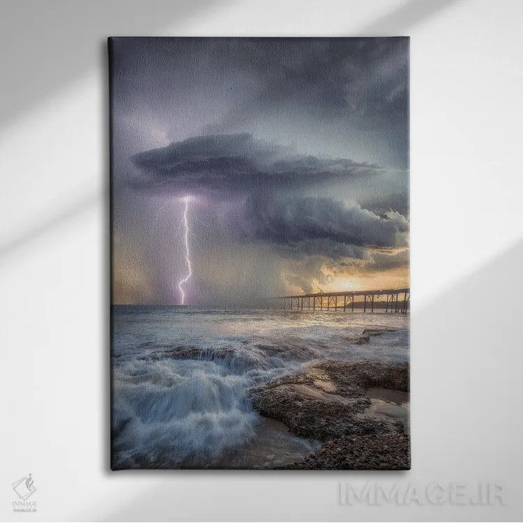 تابلو قدرت خلیج کاترین هیل (استرالیا) اثر برنت شاونور - نمای روبهرو روی دیوار