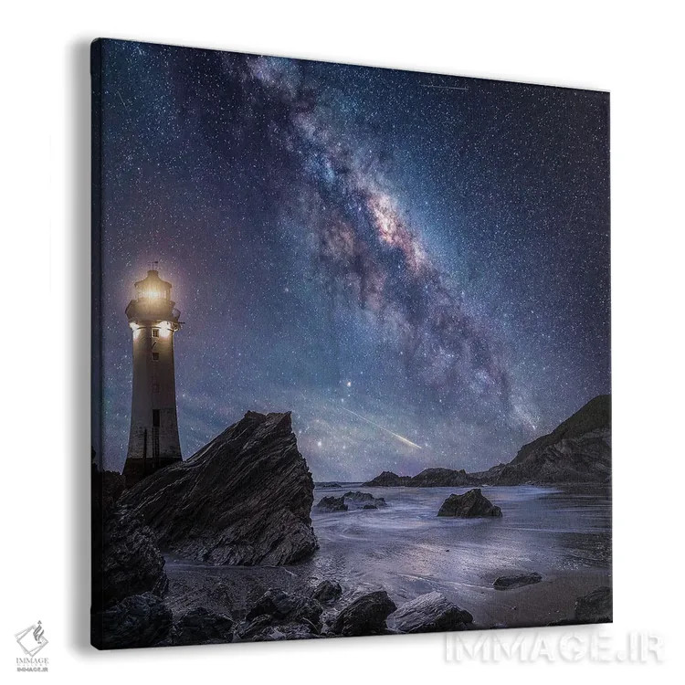 تابلو صخرههای راه شیری اثر برنت شاونور - نمای پرسپکتیو محصول