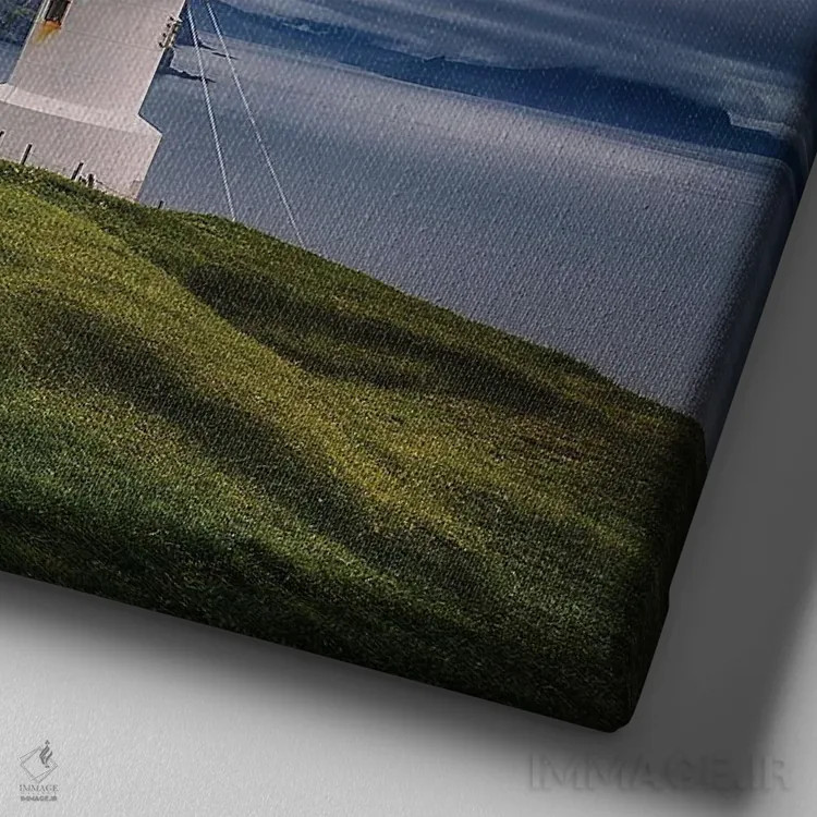 تابلو آشوب صخره فانوس دریایی اثر برنت شاونور - نمای نزدیک بافت بوم