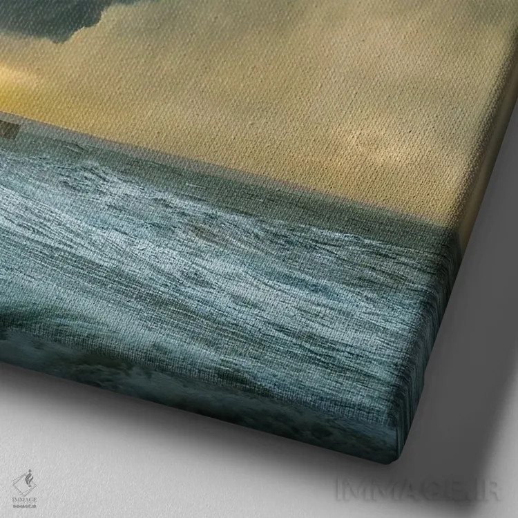 تابلو پیچش در فانوس دریایی اثر برنت شاونور - نمای نزدیک بافت بوم