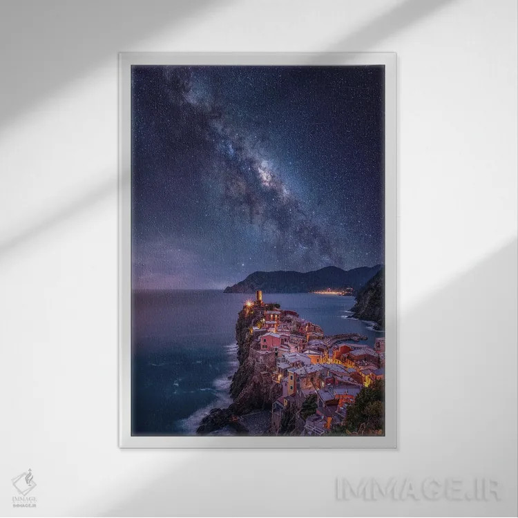 تابلو رویاهای ایتالیایی اثر برنت شاونور - نمای قابدار سفید