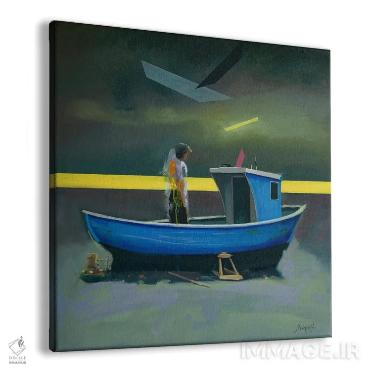 تابلو مفهومی ۴ اثر بنیتو سالمرون - نمای پرسپکتیو محصول