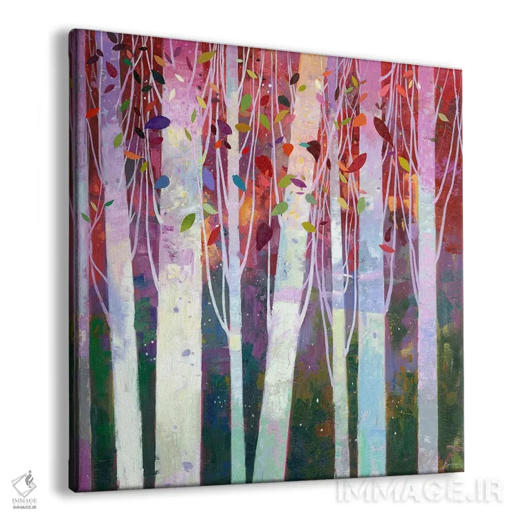 تابلو صنوبرها ۳ اثر بنیتو سالمرون - نمای پرسپکتیو محصول