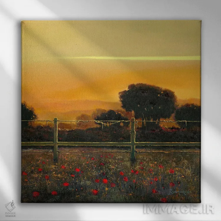 تابلو مزرعه ۲ اثر بنیتو سالمرون - نمای روبهرو روی دیوار