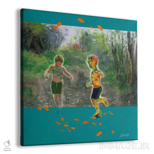 تابلو مفهومی ۵ اثر بنیتو سالمرون - نمای پرسپکتیو محصول