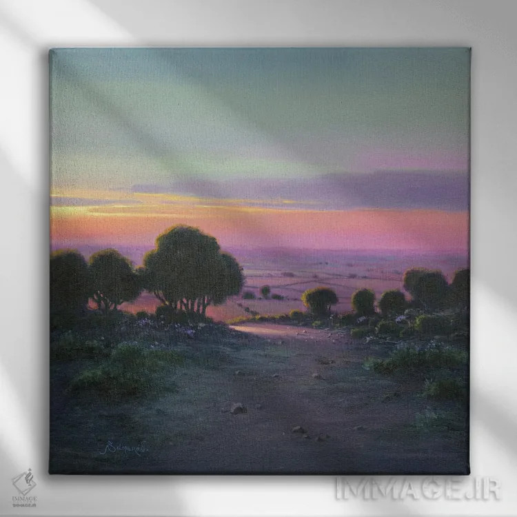 تابلو مزرعه ۱ اثر بنیتو سالمرون - نمای روبهرو روی دیوار