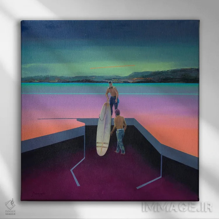 تابلو مفهومی ۸ اثر بنیتو سالمرون - نمای روبهرو روی دیوار