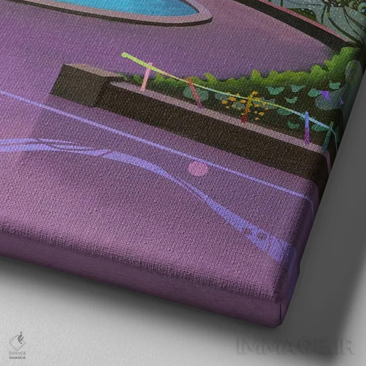 تابلو آلباسته ۲ اثر بنیتو سالمرون - نمای نزدیک بافت بوم