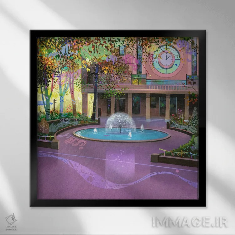 تابلو آلباسته ۲ اثر بنیتو سالمرون - نمای قابدار مشکی