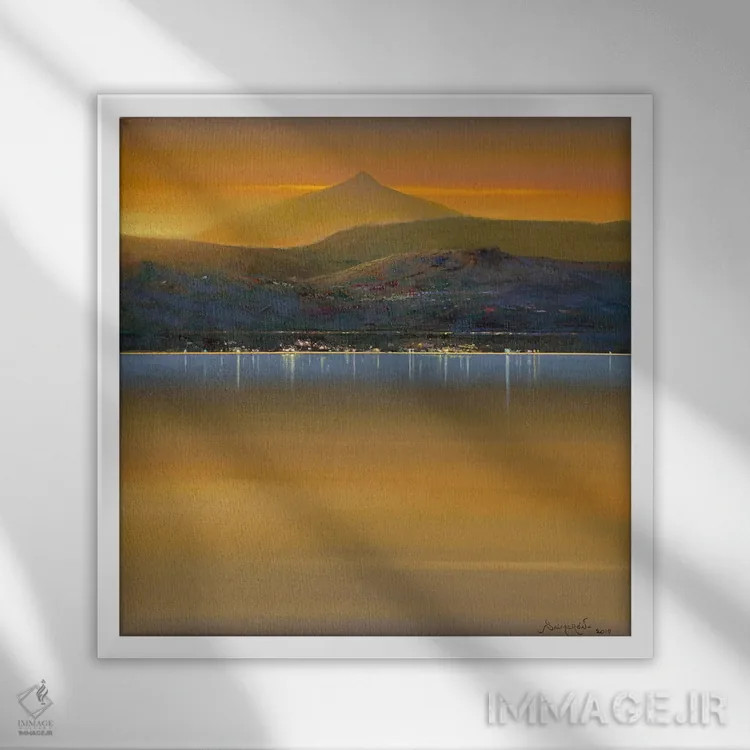 تابلو ال تیده ۲ اثر بنیتو سالمرون - نمای قابدار سفید