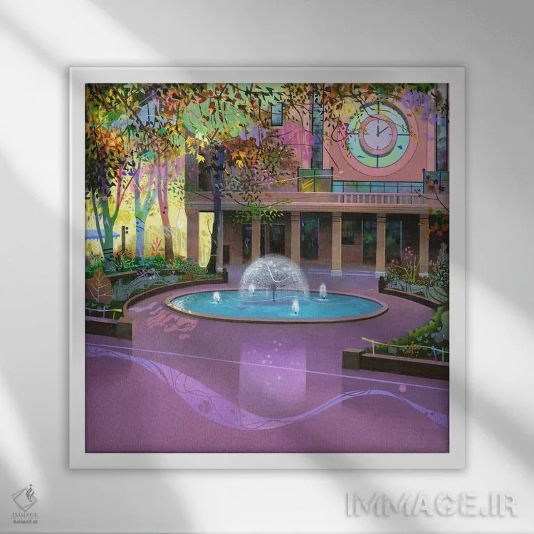 تابلو آلباسته ۲ اثر بنیتو سالمرون - نمای قابدار سفید