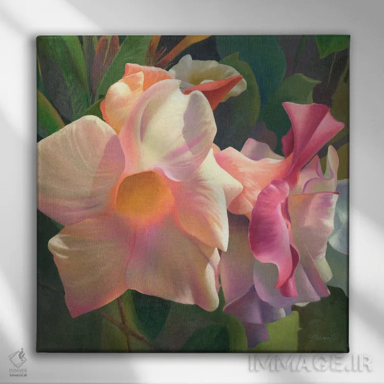 تابلو گل ۱ اثر بنیتو سالمرون - نمای روبهرو روی دیوار