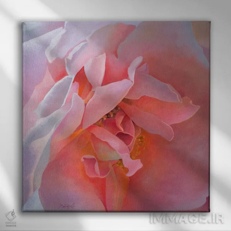 تابلو گل ۲ اثر بنیتو سالمرون - نمای روبهرو روی دیوار