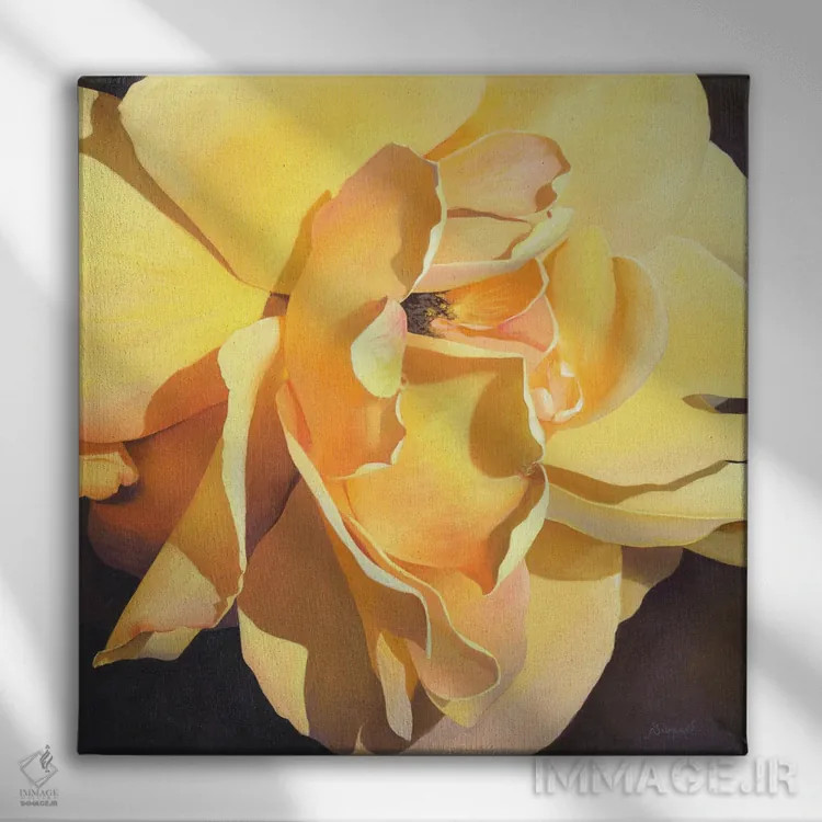 تابلو گل ۵ اثر بنیتو سالمرون - نمای روبهرو روی دیوار