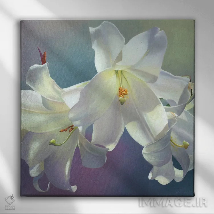 تابلو گل ۶ اثر بنیتو سالمرون - نمای روبهرو روی دیوار