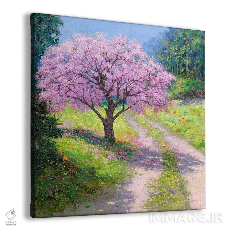 تابلو درخت بادام ۱ اثر بنیتو سالمرون - نمای پرسپکتیو محصول