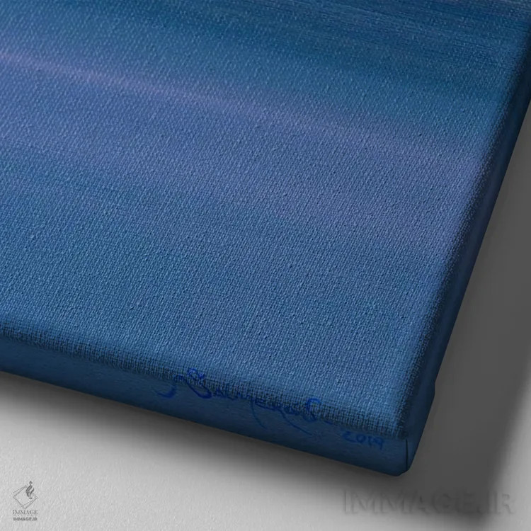 تابلو ال تیده ۱ (آتشفشان تنریف) اثر بنیتو سالمرون - نمای نزدیک بافت بوم