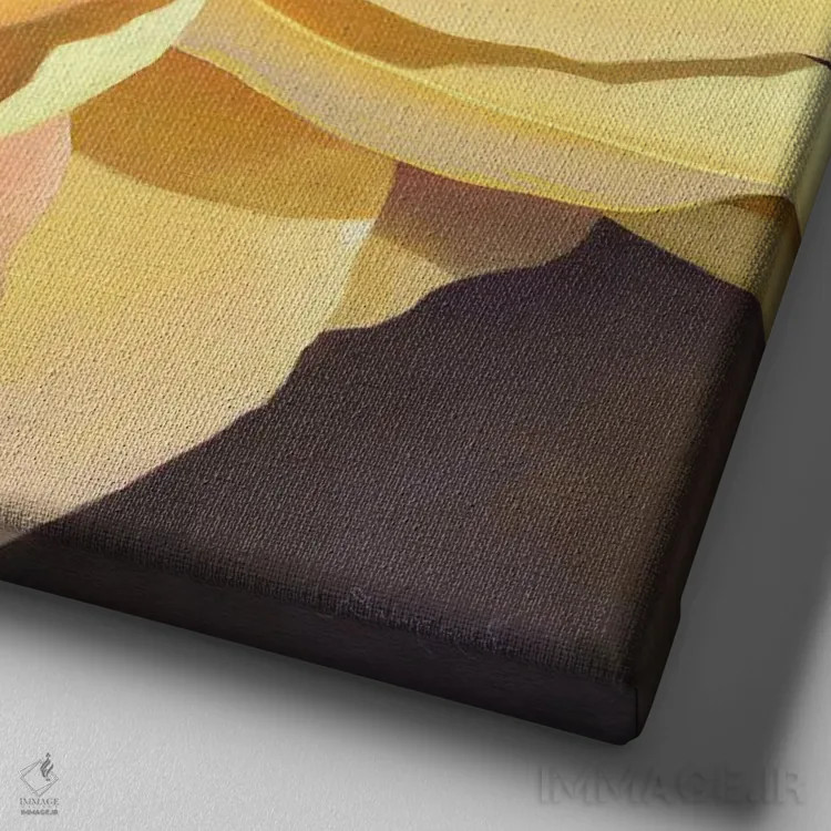 تابلو گل ۵ اثر بنیتو سالمرون - نمای نزدیک بافت بوم