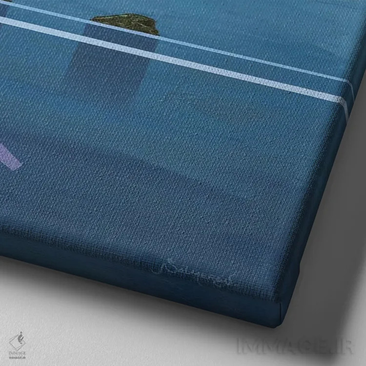 تابلو مرغان دریایی ۴ اثر بنیتو سالمرون - نمای نزدیک بافت بوم