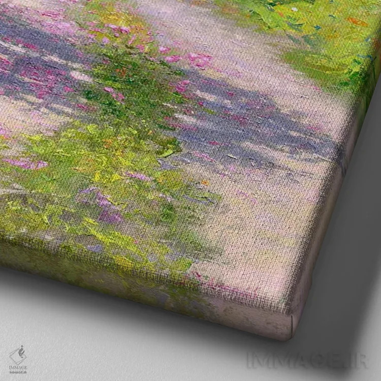 تابلو درخت بادام ۱ اثر بنیتو سالمرون - نمای نزدیک بافت بوم