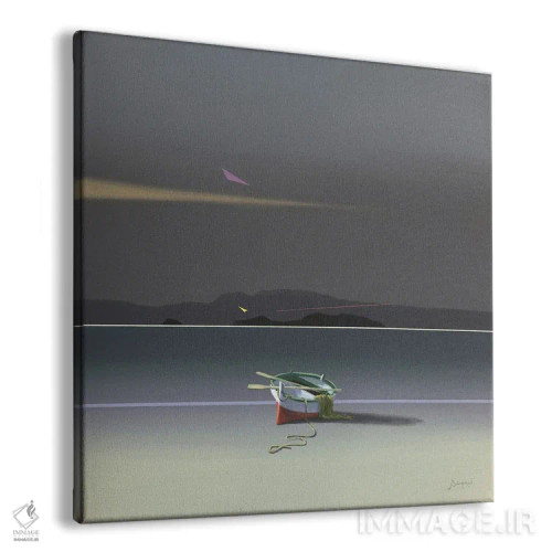 تابلو قایقها ۲ اثر بنیتو سالمرون - نمای پرسپکتیو محصول