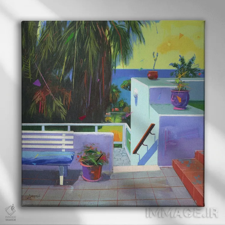 تابلو پاپ ۸ اثر بنیتو سالمرون - نمای روبهرو روی دیوار