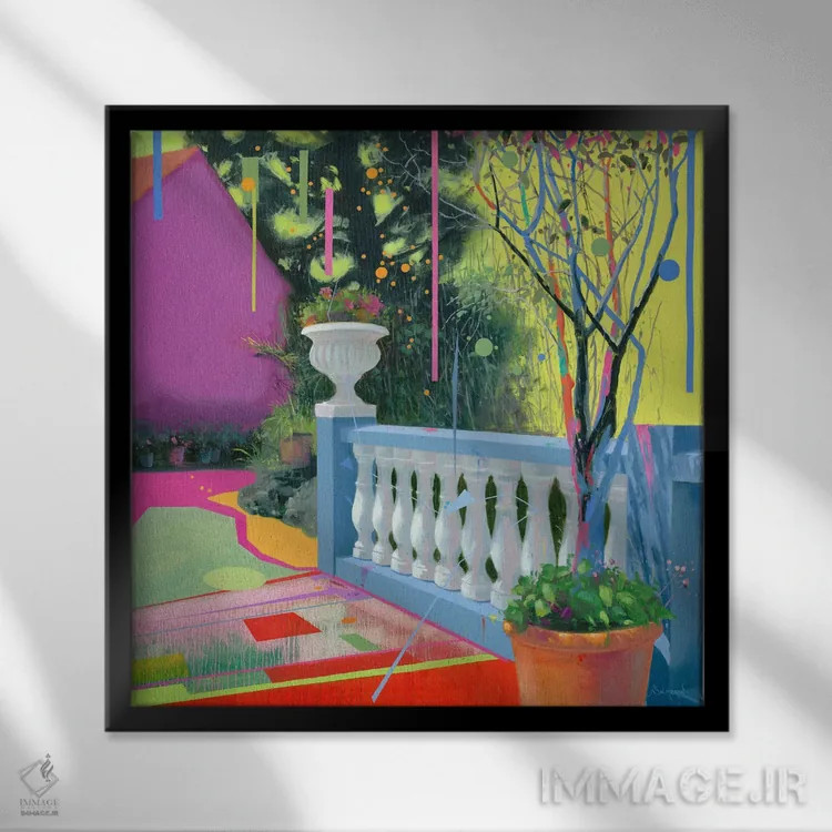 تابلو پاپ ۲ اثر بنیتو سالمرون - نمای قابدار مشکی