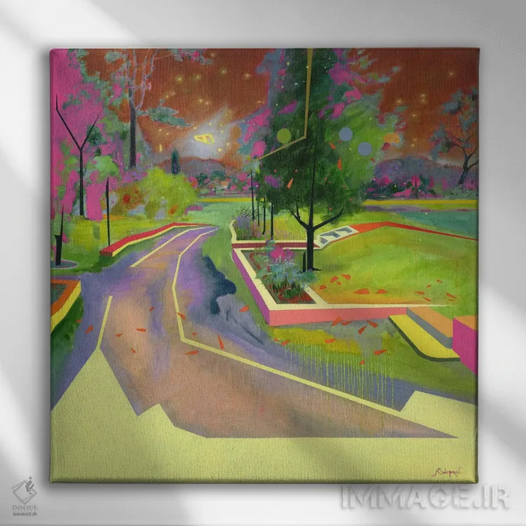 تابلو پاپ ۳ اثر بنیتو سالمرون - نمای روبهرو روی دیوار