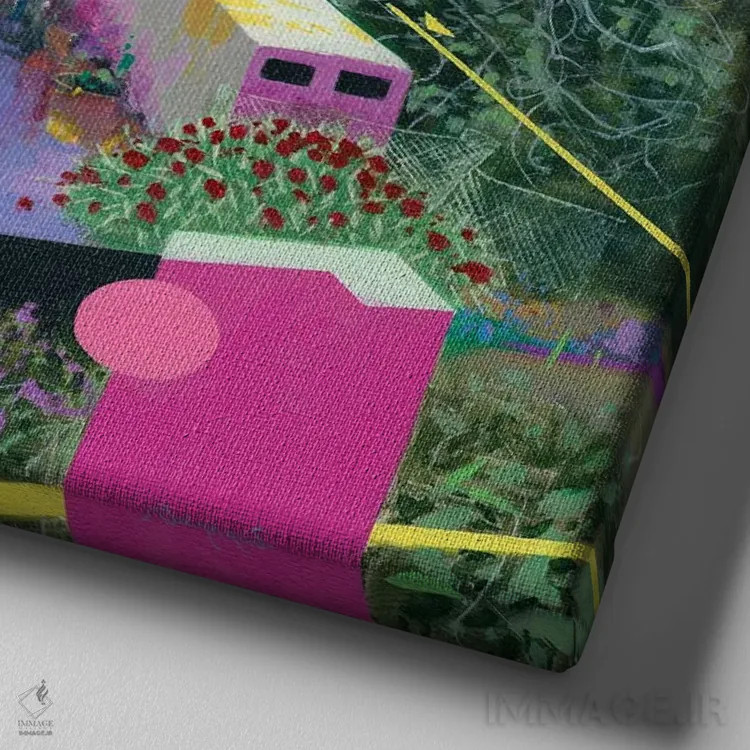 تابلو پاپ ۴ اثر بنیتو سالمرون - نمای نزدیک بافت بوم