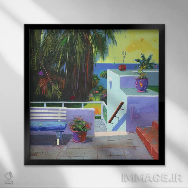 تابلو پاپ ۸ اثر بنیتو سالمرون - نمای قابدار مشکی