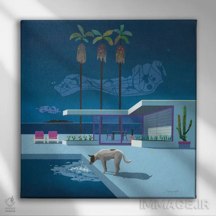 تابلو آرامش ۲ اثر بنیتو سالمرون - نمای روبهرو روی دیوار