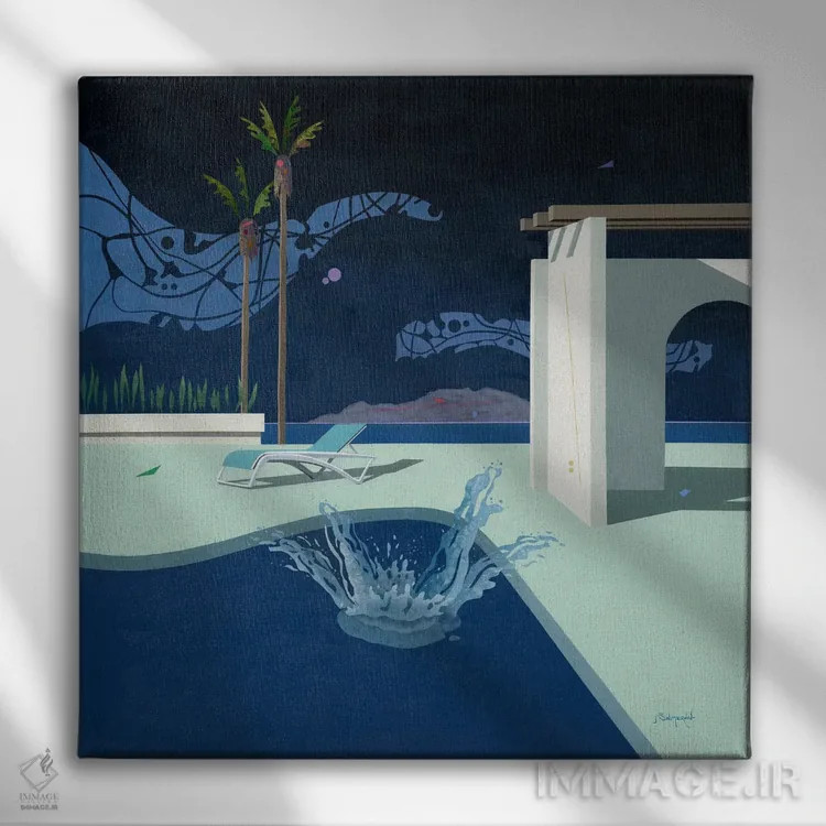 تابلو آرامش ۳ اثر بنیتو سالمرون - نمای روبهرو روی دیوار