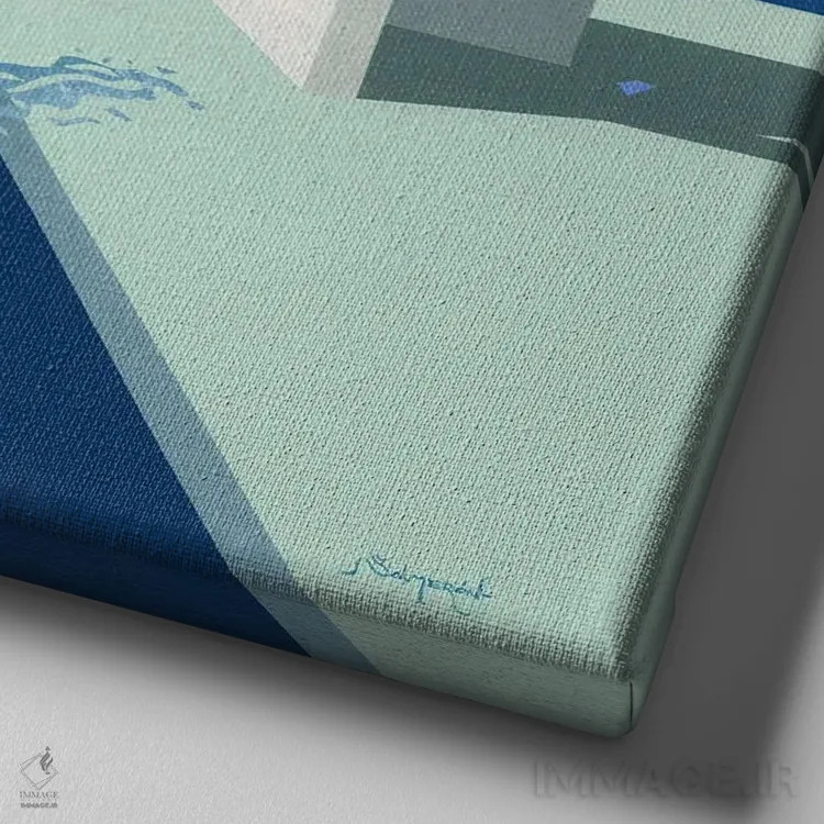 تابلو آرامش ۳ اثر بنیتو سالمرون - نمای نزدیک بافت بوم