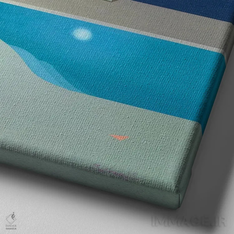 تابلو آرامش ۵ اثر بنیتو سالمرون - نمای نزدیک بافت بوم