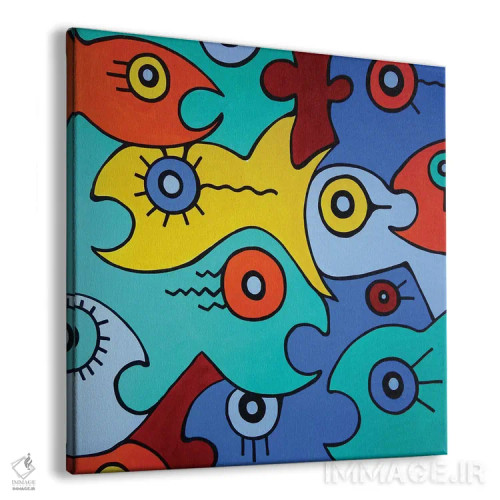 تابلو ماهی بزرگ اثر بیلی آرتیست - نمای پرسپکتیو محصول