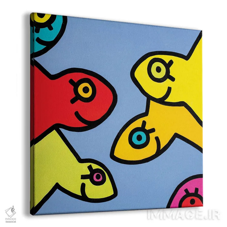 تابلو ماهی کوچک ۱ (نقاشی) اثر بیلی آرتیست - نمای پرسپکتیو محصول