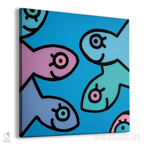 تابلو ماهی کوچک ۲ (نقاشی) اثر بیلی آرتیست - نمای پرسپکتیو محصول